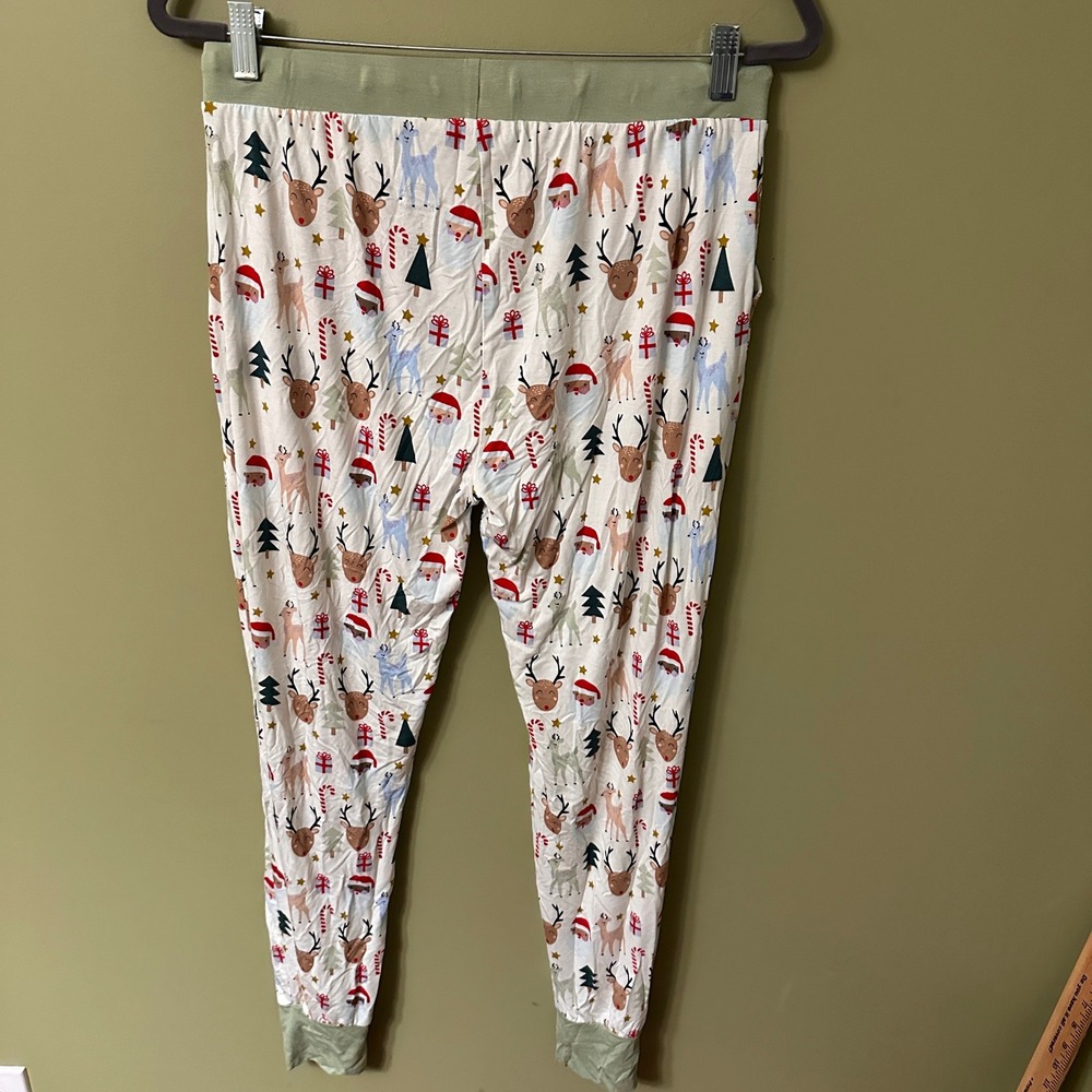 Emerson and Friends Christmas Reindeer Bamboo Pajamas Set Womens L - Picture 10 of 10